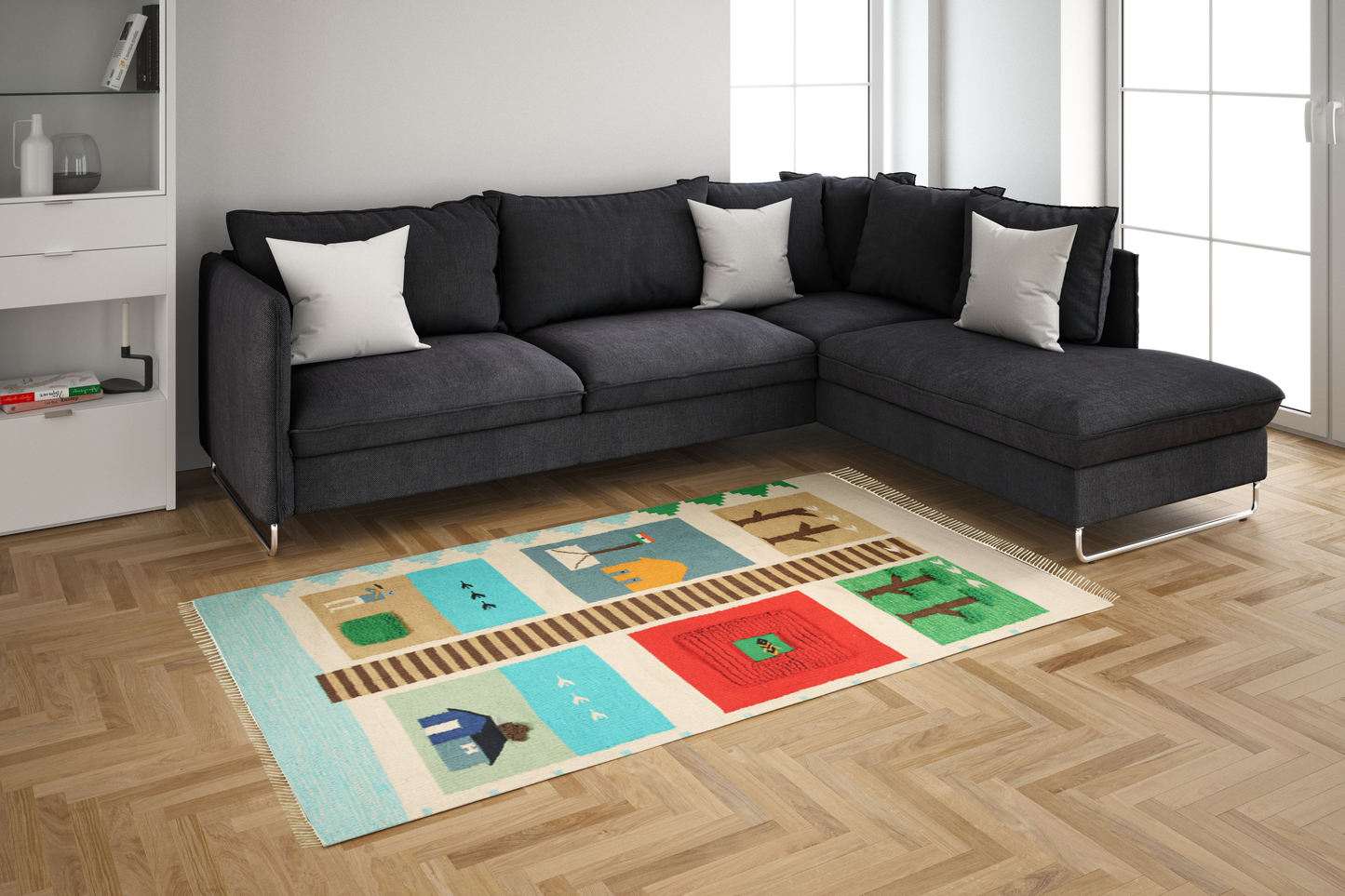 MULTI COLOUR , MIGRATE DESIGN RUGS