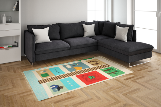 MULTI COLOUR , MIGRATE DESIGN RUGS